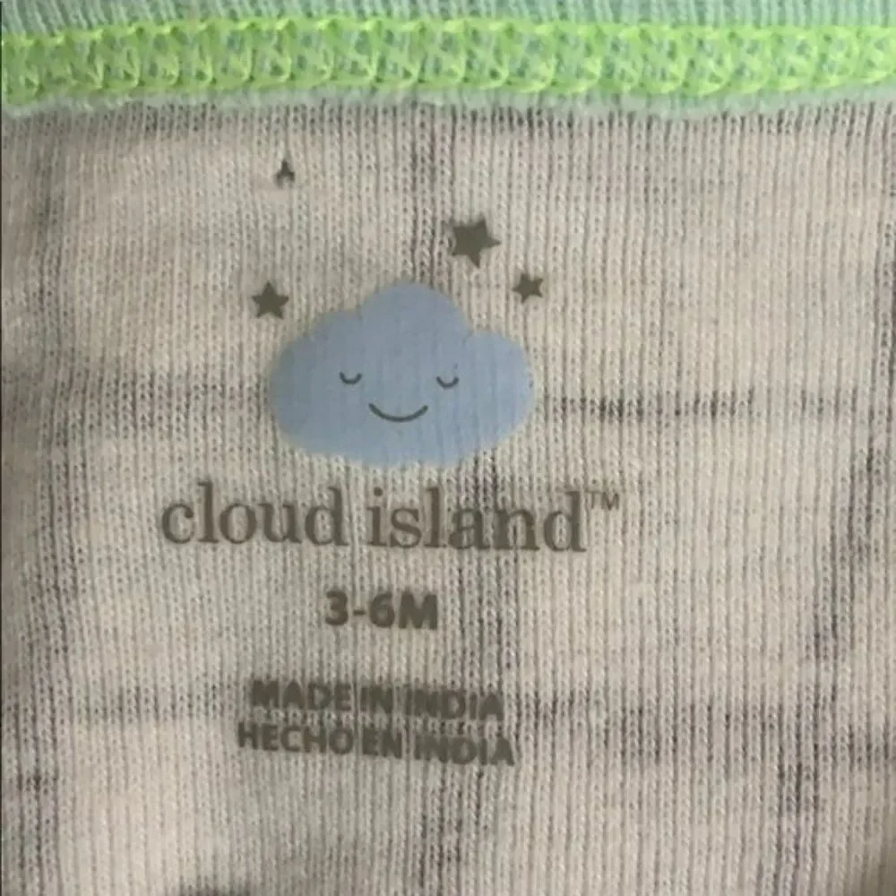 Cloud Island Grey and White Footed‎ Sleeper